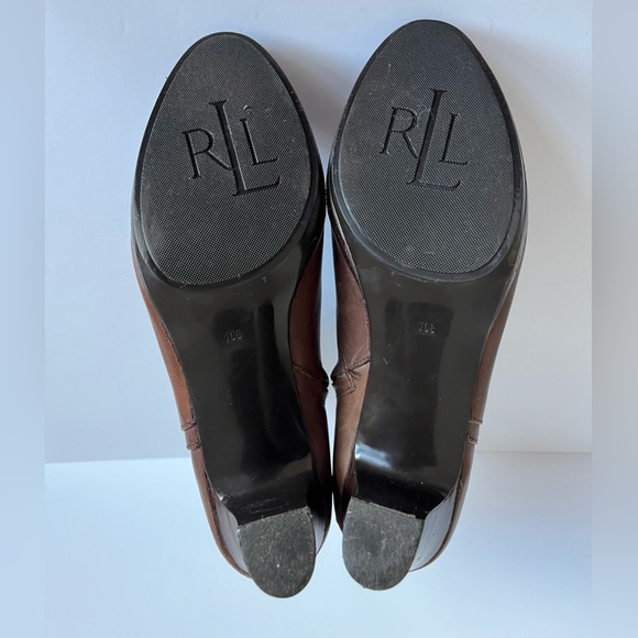 Brown Leather Ankle Boots - Picture 7 of 9